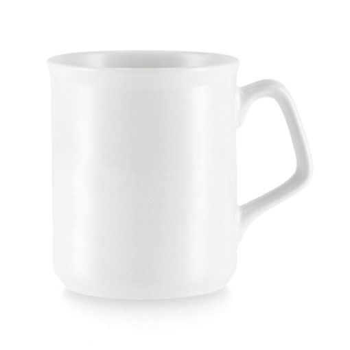 Baltas keramikinis puodelis su norima spauda Pasaka