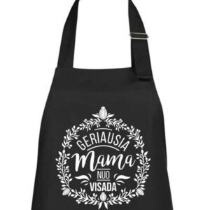Universali, ilga prijuostė „Geriausia mama“ su kišenėmis, dovana mamai Universali, ilga prijuostė „Geriausia mama“ su kišenėmis, dovana mamai