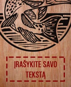 Gertuvė fleškutė su spauda 