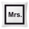 Dekoratyvinė pagalvėlė "Mr & Mrs 3" , pagalve su uzrasu, pagalve su tekstu, dovana jauniesiems, pagalve jauniesiems su tekstu, dovana su spauda