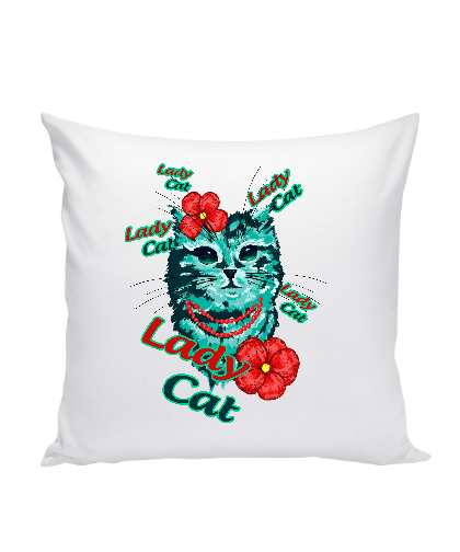 Dekoratyvinė medvilninė pagalvėlė "Lady Cat" 40 cm, Manodovanos.lt, susikurkite savo dovaną