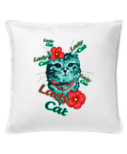 Dekoratyvinė medvilninė pagalvėlė "Lady Cat" 50 cm, Manodovanos.lt, susikurkite savo dovaną