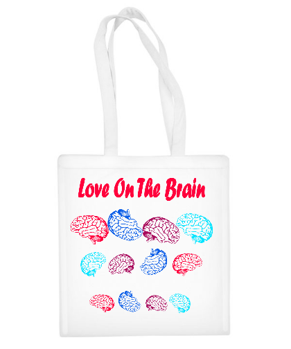 Medvilninis pirkinių krepšys "Brain Love", Manodovanos.lt, susikurkite savo dovaną
