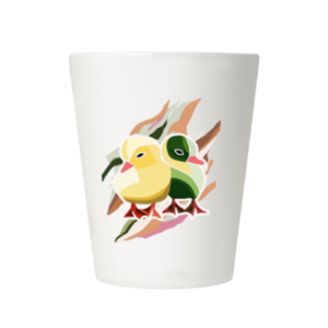 Latte kavos puodelis 