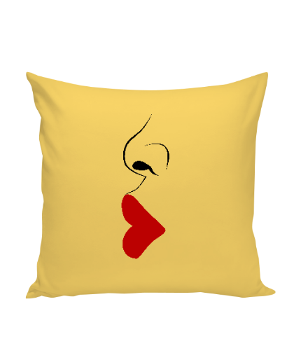 Dekoratyvinė medvilninė pagalvėlė "Red Lips" 40 cm, Manodovanos.lt, susikurkite savo dovaną