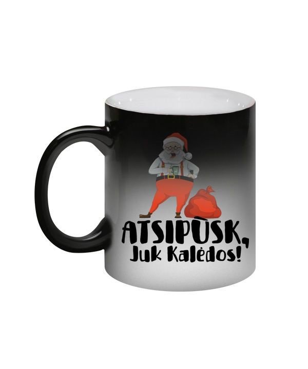Universalus magiškas puodelis "Kalėdos" 1 Universalus magiškas puodelis "Kalėdos" , puodelis su spauda, puodelis su uzrasu, kaledine dovana, kaledinis puodelis