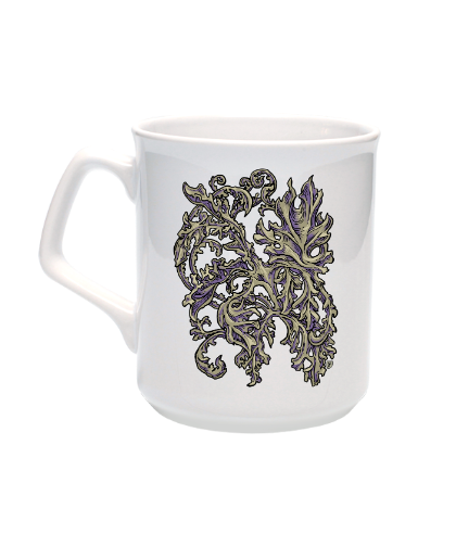 Elegantiško stiliaus puodelis "Floral Ornaments" 350 ml, Manodovanos.lt, susikurkite savo dovaną