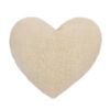 lininė širdelės formos dekoratyvinė pagalvėlė
