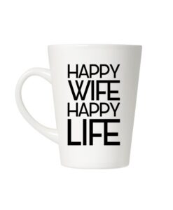 Puodelis su spauda Happy wife