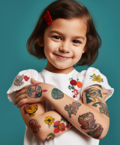 Vaikiškos laikinos tatoo