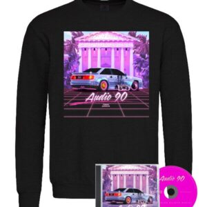 Rinkinys Audio 90 - CD ir universalus džemperis su spauda
