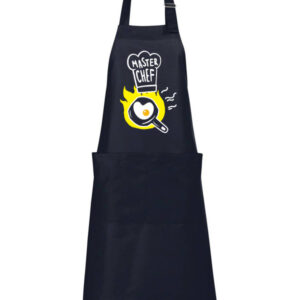 Tamsiai mėlyna ilga su kišenėmis prijuostė Master chef