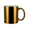 Auksinės spalvos keramikinis universalus puodelis