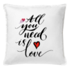 Dekoratyvinė medvilninė pagalvėlė "love" 50 cm, Manodovanos.lt, susikurkite savo dovaną