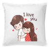 Dekoratyvinė medvilninė pagalvėlė "i love you" 50 cm, Manodovanos.lt, susikurkite savo dovaną
