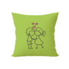 Dekoratyvinė medvilninė pagalvėlė "Bučinys" 40 cm salotinė