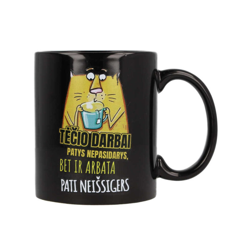 Keraminis puodelis "Tėčio darbai" 325 ml