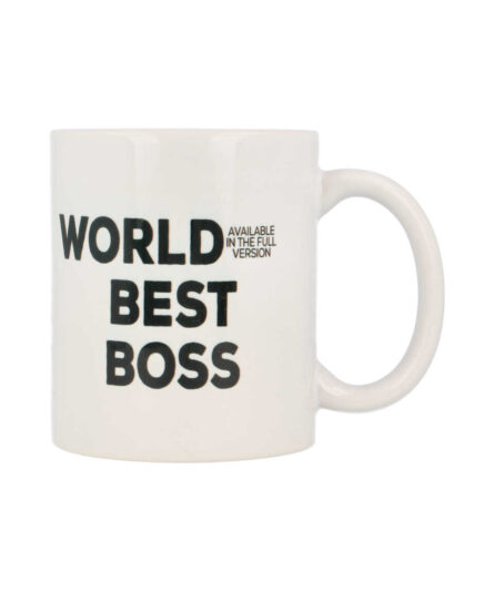 keraminis puodelis su spauda best boss