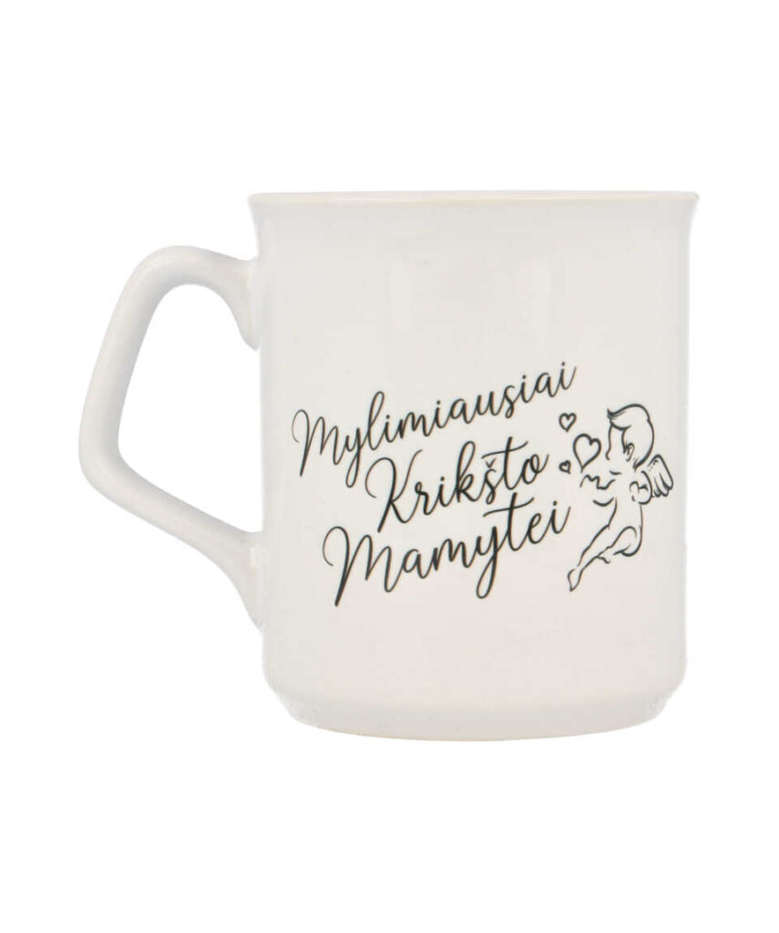 Elegantiškas puodelis "Krikšto mamytei" 300 ml
