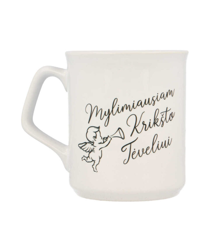 Elegantiškas puodelis “Krikšto tėveliui” 300 ml