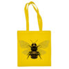 Medvilninis pirkinių krepšys "Bitė" geltona