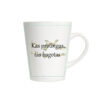 Latte formos puodelis "Bagotas" 360 ml balta