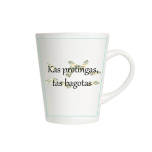 Latte formos puodelis 