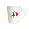 Latte formos puodelis "Balerina" 360 ml balta