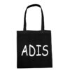 Medvilninis pirkinių krepšys "Adomas - Adis" juoda