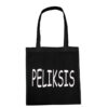 Medvilninis pirkinių krepšys "Feliksas - Peliksis" juoda