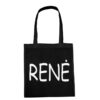 Medvilninis pirkinių krepšys "Irena - Renė" juoda