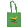Medvilninis pirkinių krepšys "Plaukimas" kelly žalia