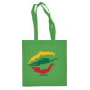 Medvilninis pirkinių krepšys "Sportinis plaukimas" kelly žalia