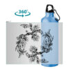 Aliumininė gertuvė "Floral " 770 ml Žydra