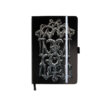 Klasikinio stiliaus ir kieto viršelio užrašų knygutė "Gothica" juoda