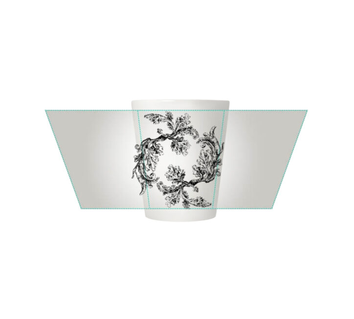 1265 latte formos puodelis floral 360 ml balta