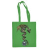 Medvilninis pirkinių krepšys "Dragon Mace" kelly žalia