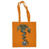 Medvilninis pirkinių krepšys "Dragon Mace" oranžinė