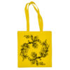 Medvilninis pirkinių krepšys "Floral " geltona
