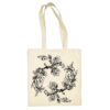 Medvilninis pirkinių krepšys "Floral " natūrali