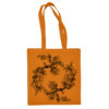 Medvilninis pirkinių krepšys "Floral " oranžinė