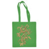Medvilninis pirkinių krepšys "Golden Leaf" kelly žalia