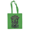Medvilninis pirkinių krepšys "Gothica" kelly žalia