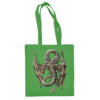 Medvilninis pirkinių krepšys "Small Dragon" kelly žalia
