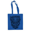 Medvilninis pirkinių krepšys "Tribal Thorns" royal mėlyna