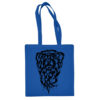 Medvilninis pirkinių krepšys "Tribal Witchcraft" royal mėlyna