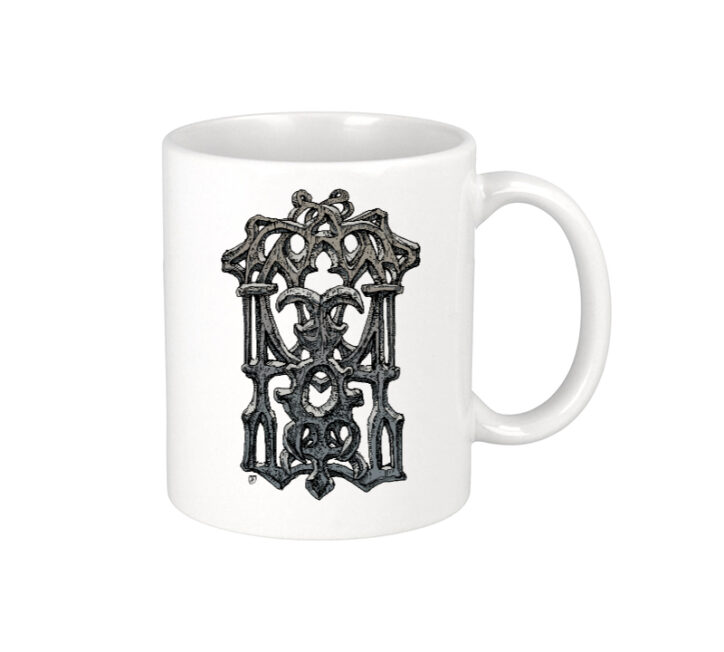 1265 universalus keraminis puodelis gothica 350 ml balta