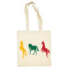 Medvilninis pirkinių krepšys "Žirgai" natūrali