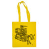 Medvilninis pirkinių krepšys "Vytis  Lietuvaitė" geltona