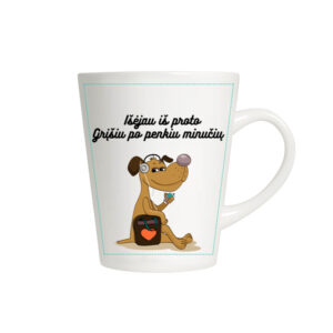 Latte formos puodelis 